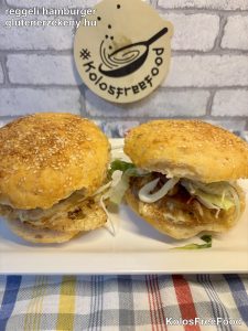 reggeli hamburger recept gluténmentesen