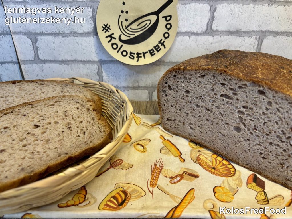 gluténmentes lenmagvas kenyér recept
