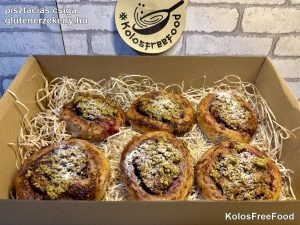 gluténmentes pisztáciás csiga