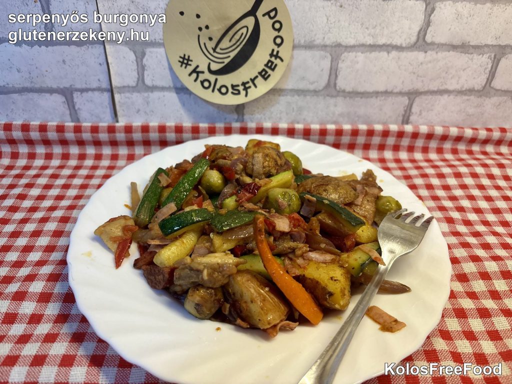 gluténmentes serpenyős burgonya recept