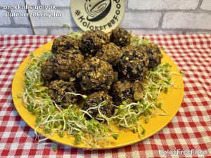 gluténmentes brokkolis golyók recept