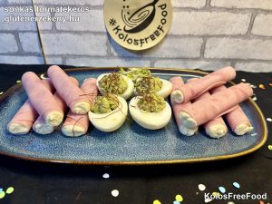 gluténmentes sonkás tormatekercs recept