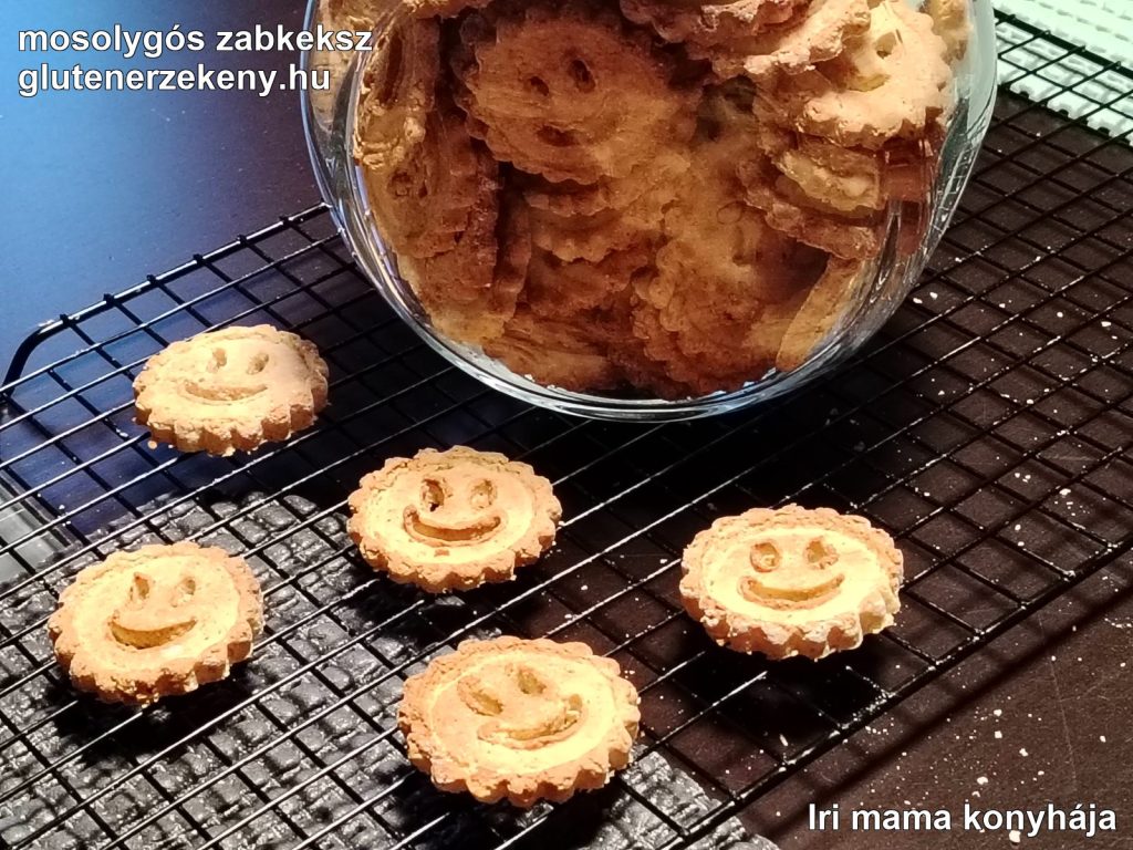gluténmentes mosolygós zabkeksz recept
