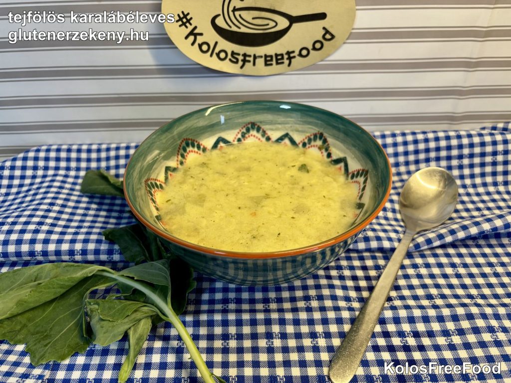 gluténmentes tejfölös karalábéleves recept