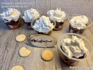 gluténmentes meggyes pohárdesszert recept